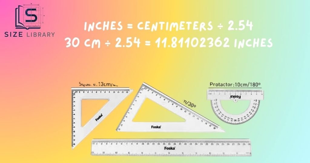 30 cm to Inches Formula