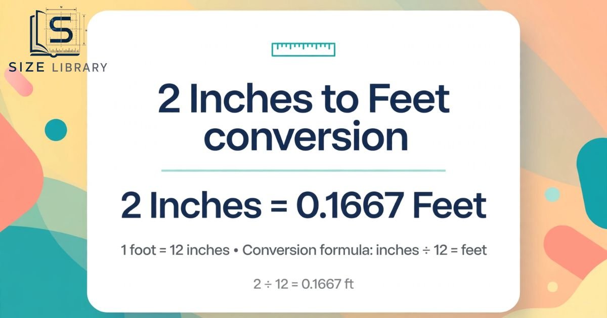 2 Inches to Feet