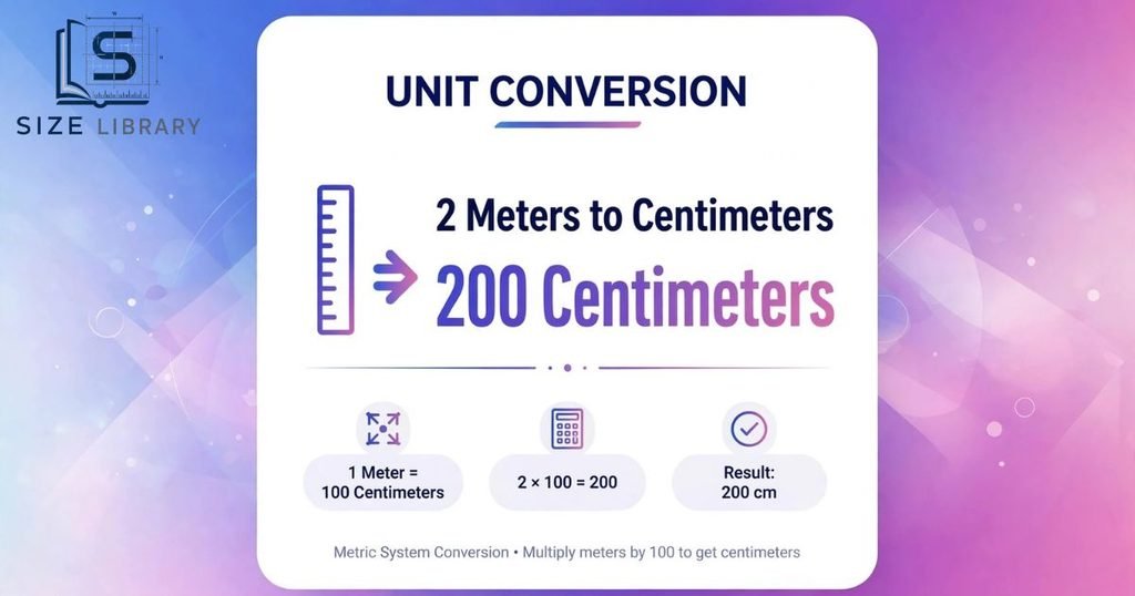 2 Meters to Centimeters