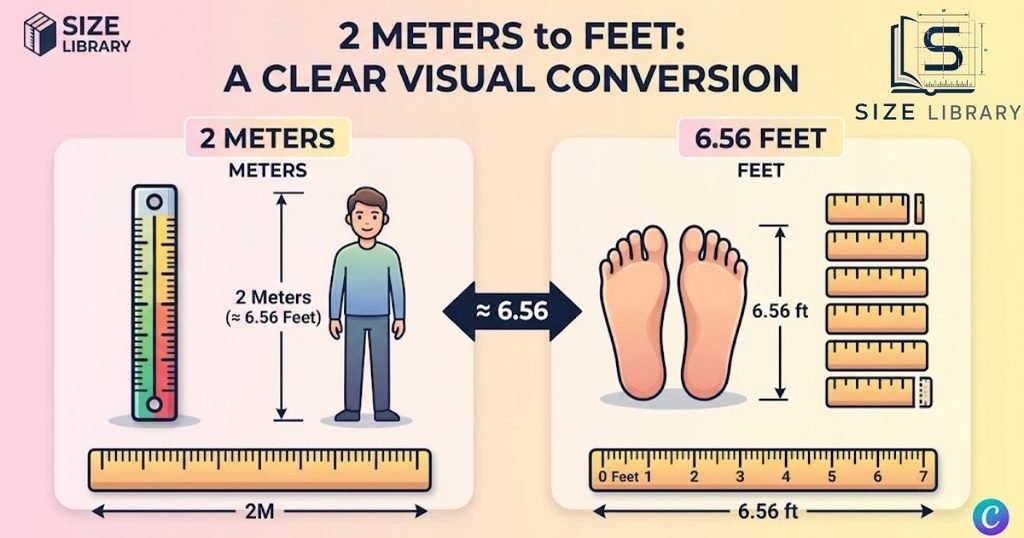 2 Meters to Feet