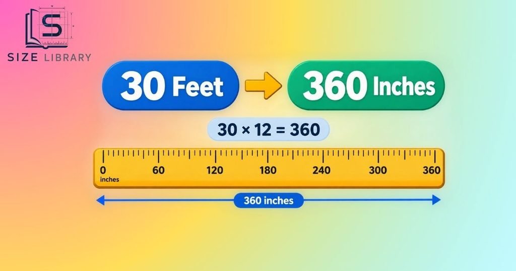 30 Feet to Inches