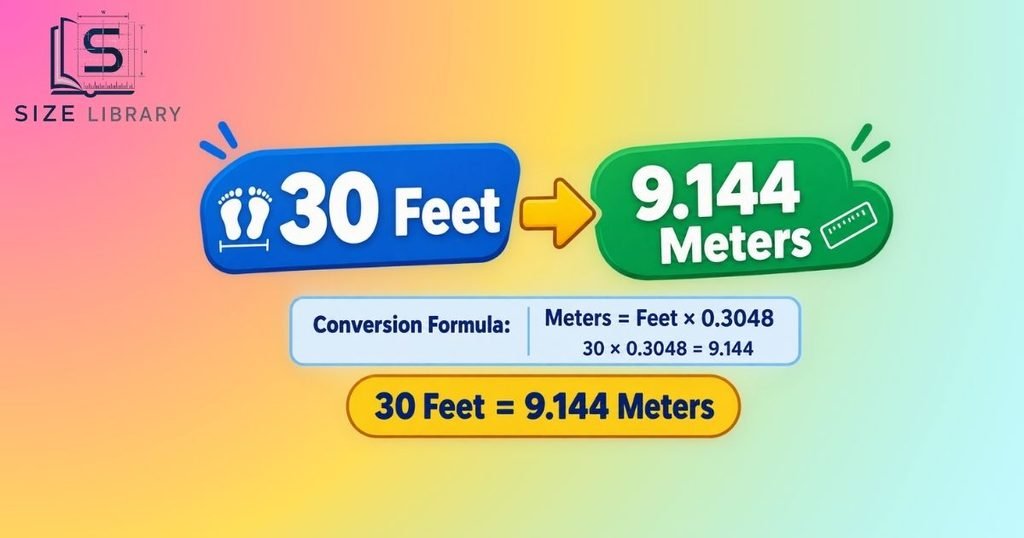 30 Feet to Meters