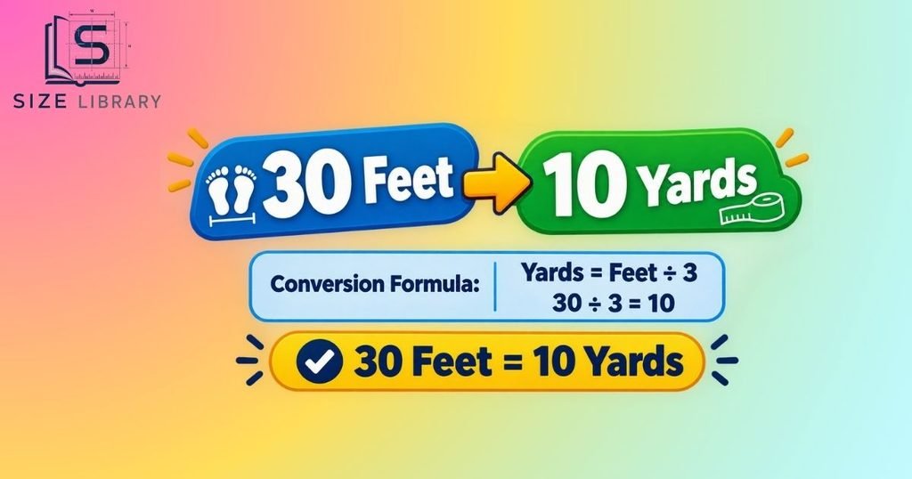 30 Feet to Yards