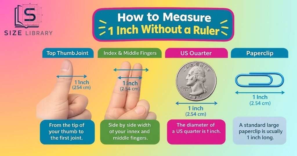 How to Measure 1 Inch Without a Ruler